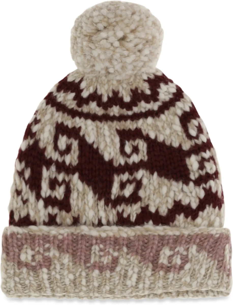 Caciula Wool-Alpaca Blend Beanie with Pom-Pom - Img 2