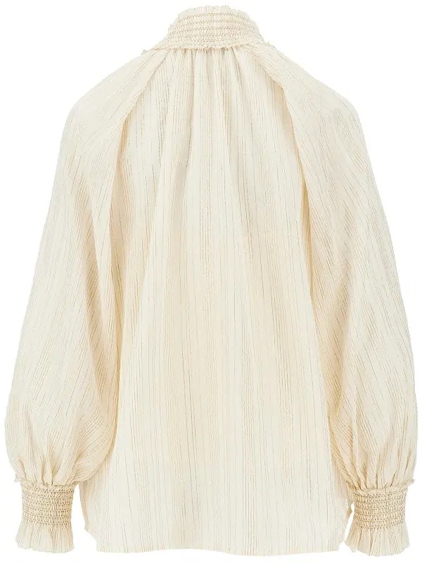 Camasa 'Aster' cotton and silk blouse - Img 3
