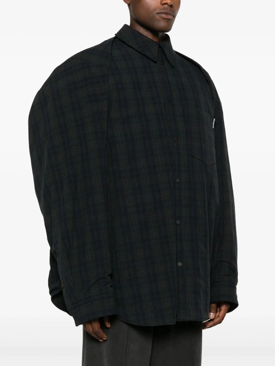 Camasa Balenciaga gri din bumbac - Img 4