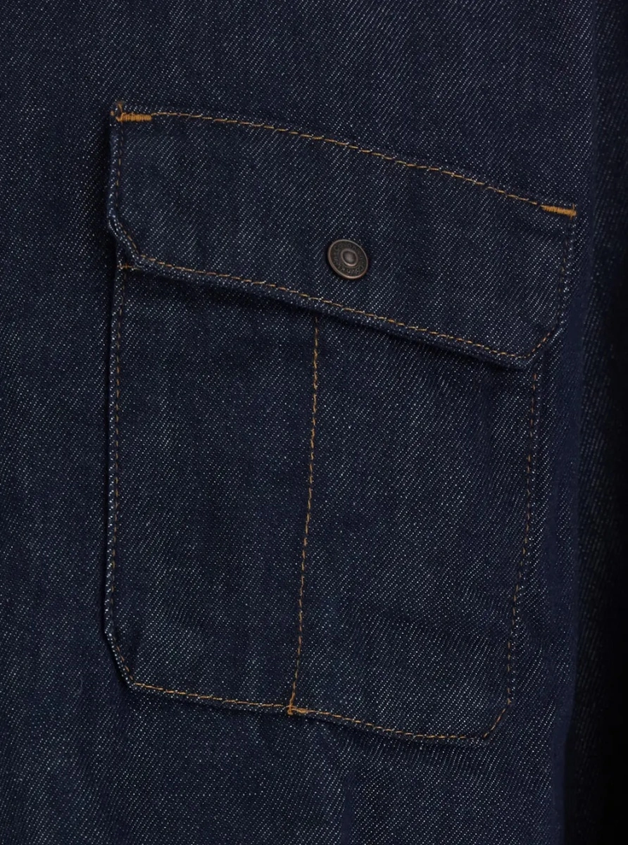 Camasa Calvin Klein albastra din denim - Img 3