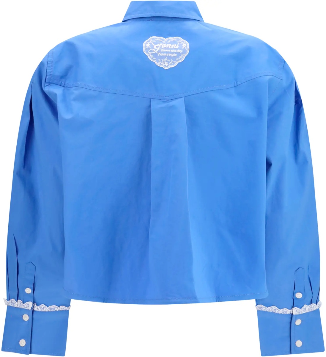 Camasa casual Cotton Shirt with lace details - Img 2