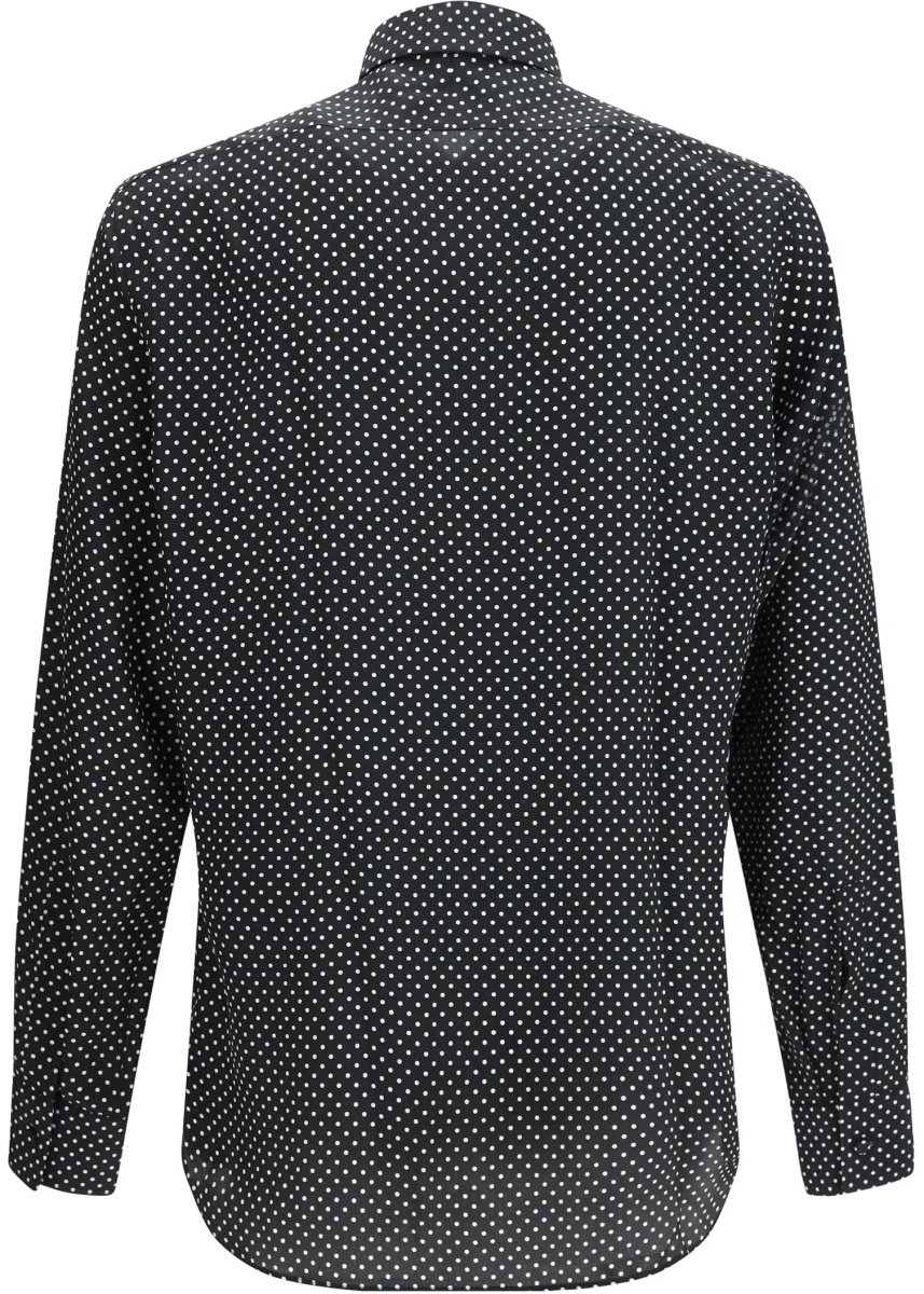 Camasa casual Crepe de Chine Polka Dot Shirt - Img 2