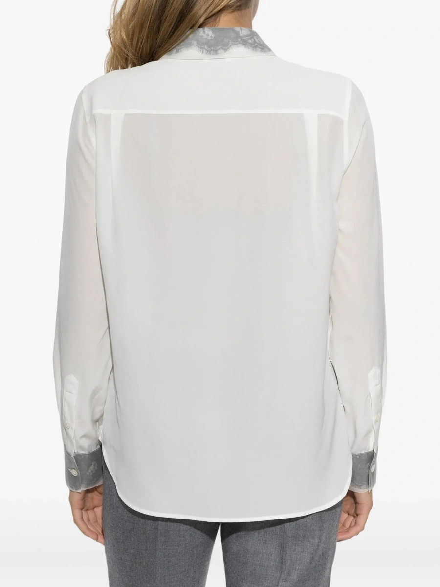 Camasa casual Floral lace detail Shirt - Img 7