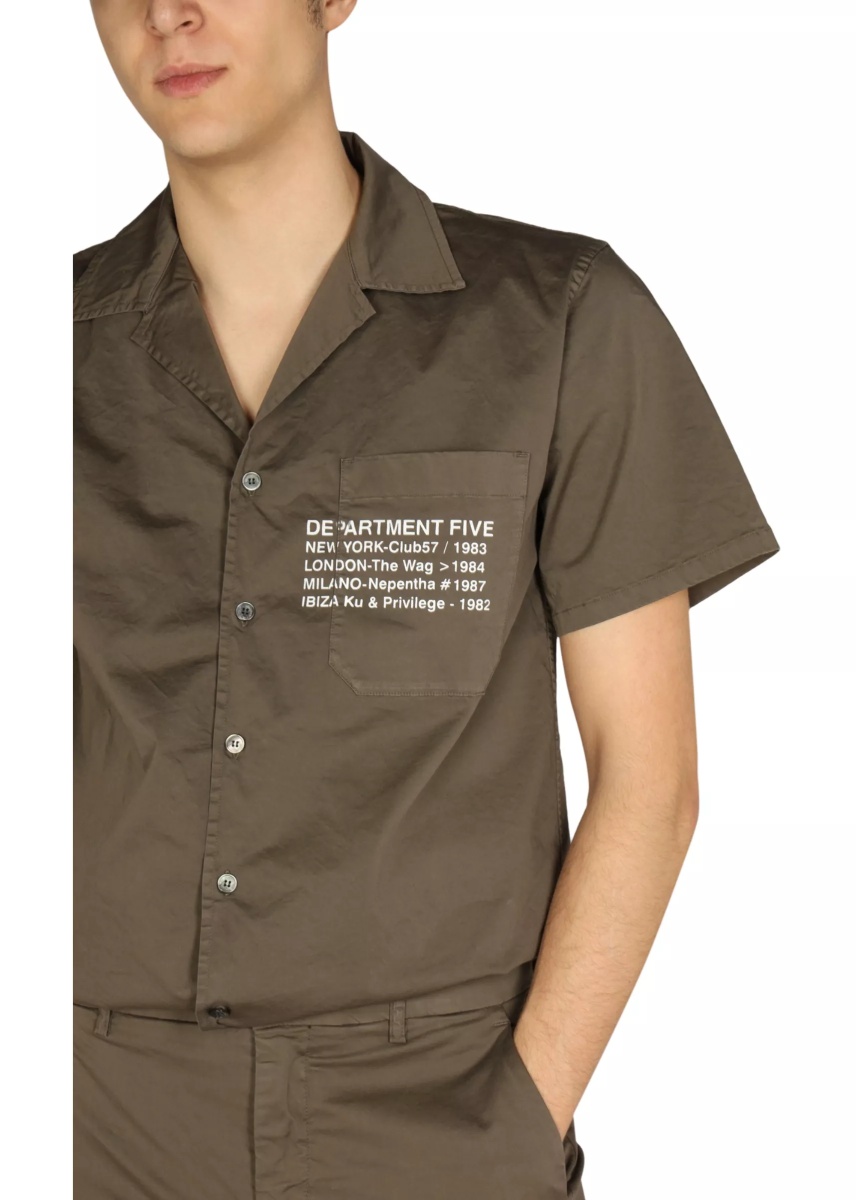 Camasa casual Hawaiian Logo Print Shirt - Img 4