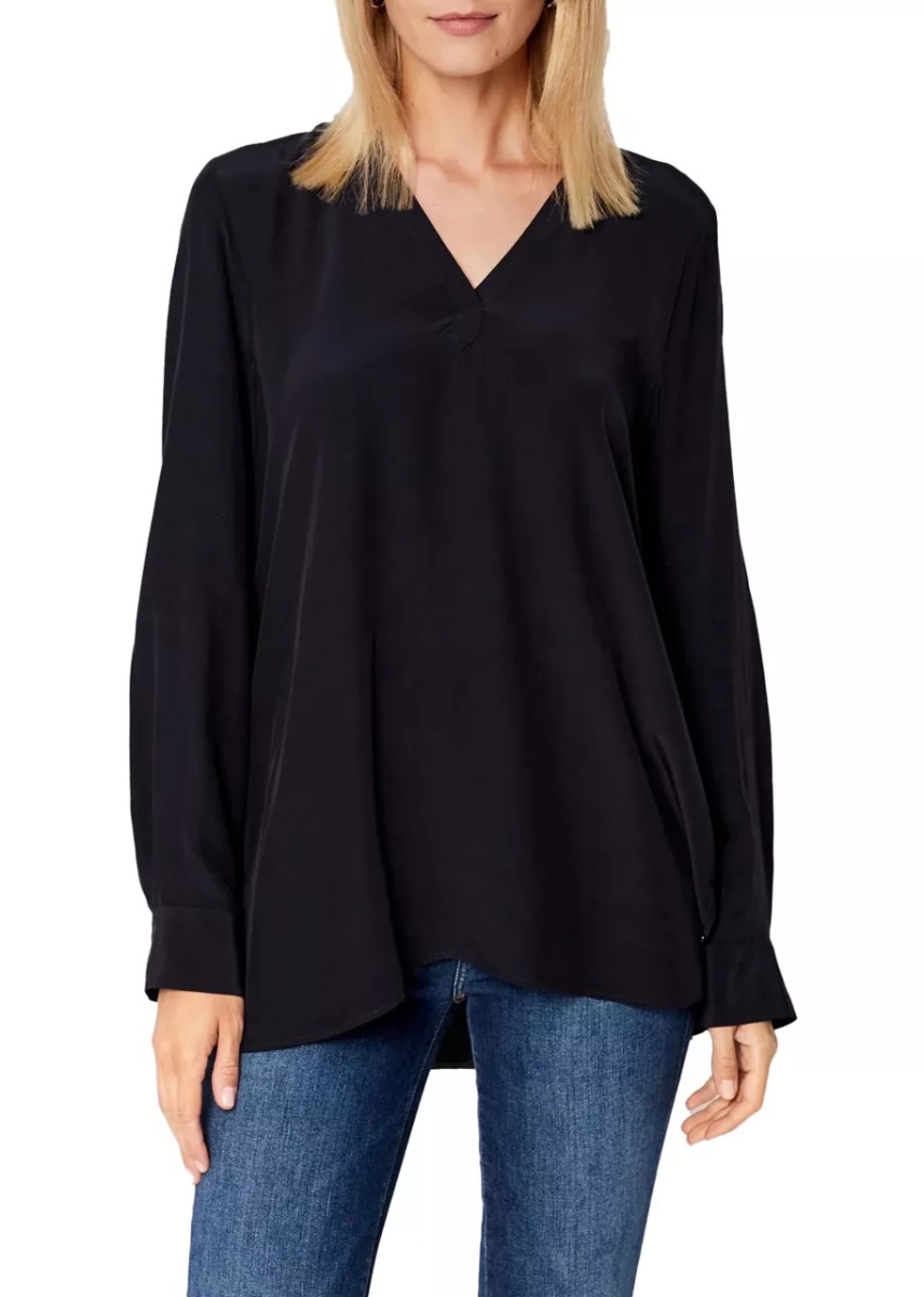 Camasa casual LONG SLEEVE V-NECK RELAXED FIT BLOUSE - Img 2