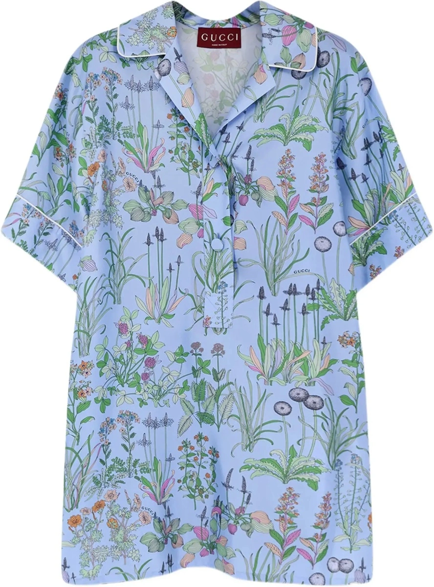 Camasa casual Printed silk twill Shirt - Img 6