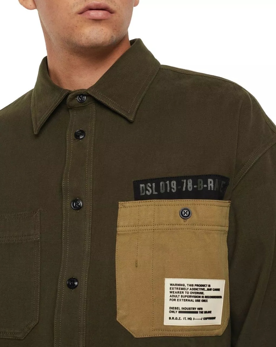 Camasa casual S-Lebed with Patch Pockets 00SW1F - Img 4