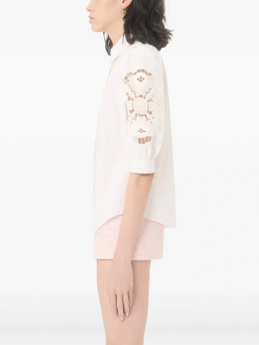 Camasa casual Shirt with Sangallo lace sleeves - Img 6