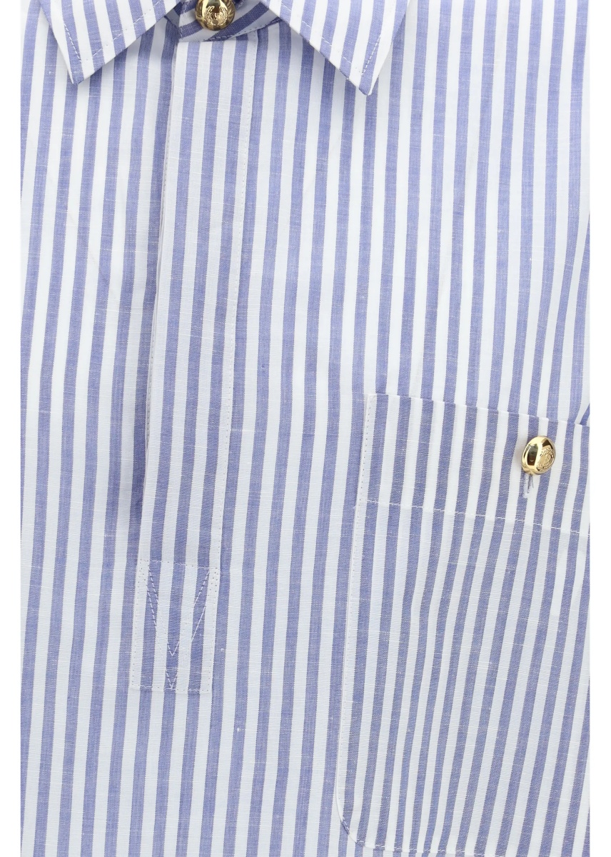 Camasa casual Short-sleeve Shirt with logo buttons - Img 3