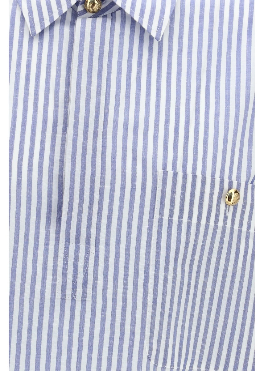 Camasa casual Short-sleeve Shirt with logo buttons - Img 3