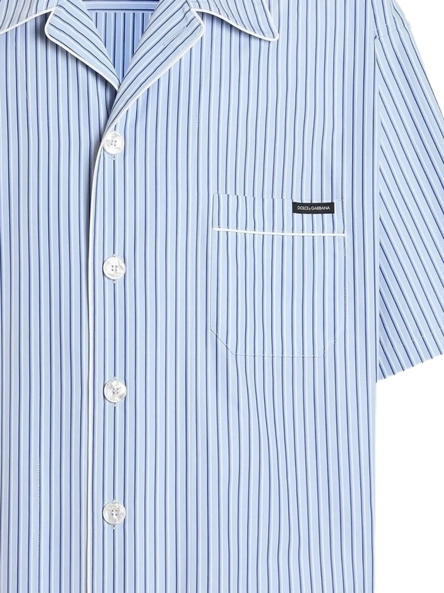 Camasa casual Striped poplin Hawaii Shirt - Img 4