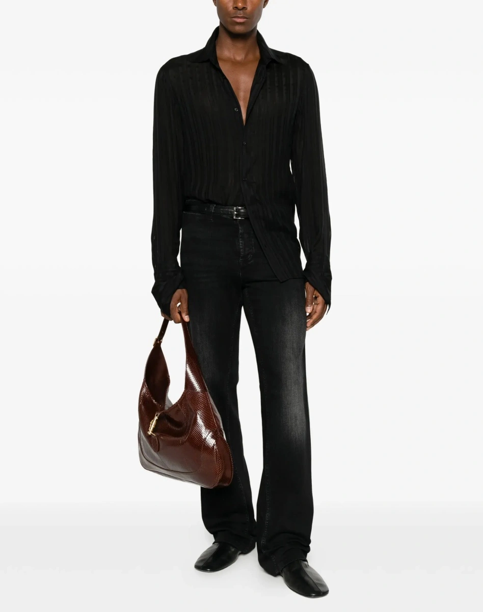 Camasa casual Striped silk gauze Shirt - Img 4