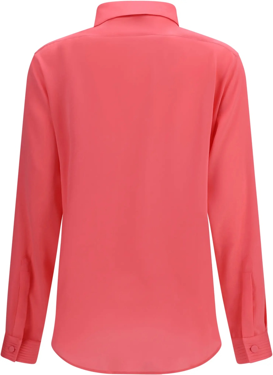 Camasa casual Tuxedo Shirt in silk with pleated bib - Img 2