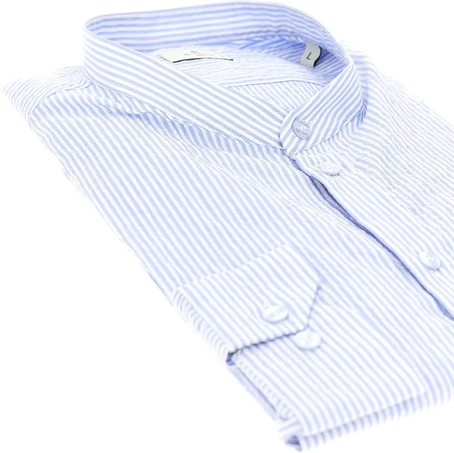 Camasa Cotton shirt with striped motif - Img 2