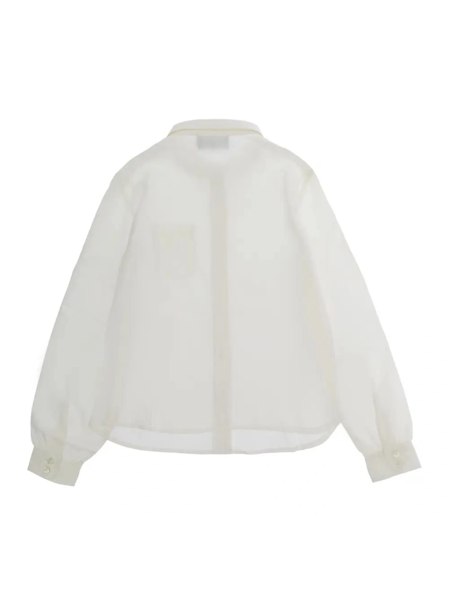 Camasa EMPORIO ARMANI KIDS alba din bumbac - Img 2