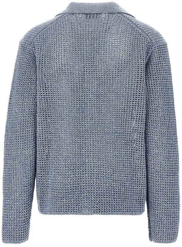 Camasa 'Gerald' net knit shirt - Img 3