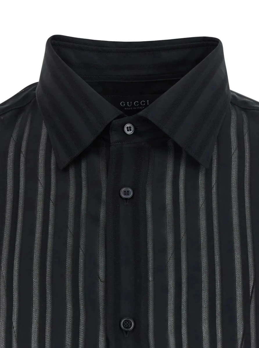 Camasa Gucci neagra din matase - Img 3