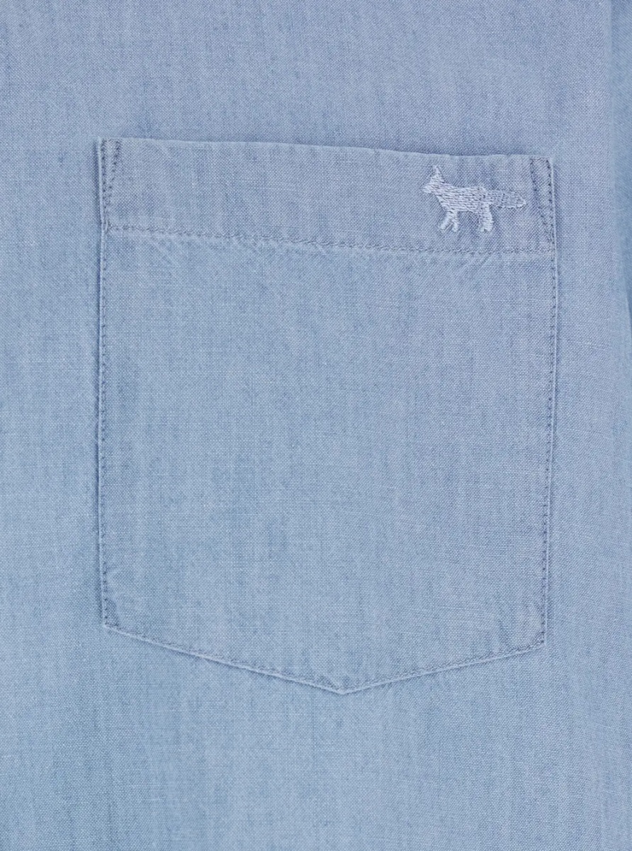 Camasa MAISON KITSUNÉ PROFILE FOX REGULAR SHIRT - Img 3