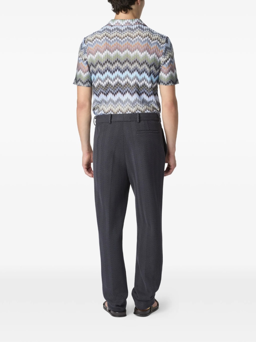 Camasa MISSONI BEACHWEAR Zig-zag albastra - Img 3