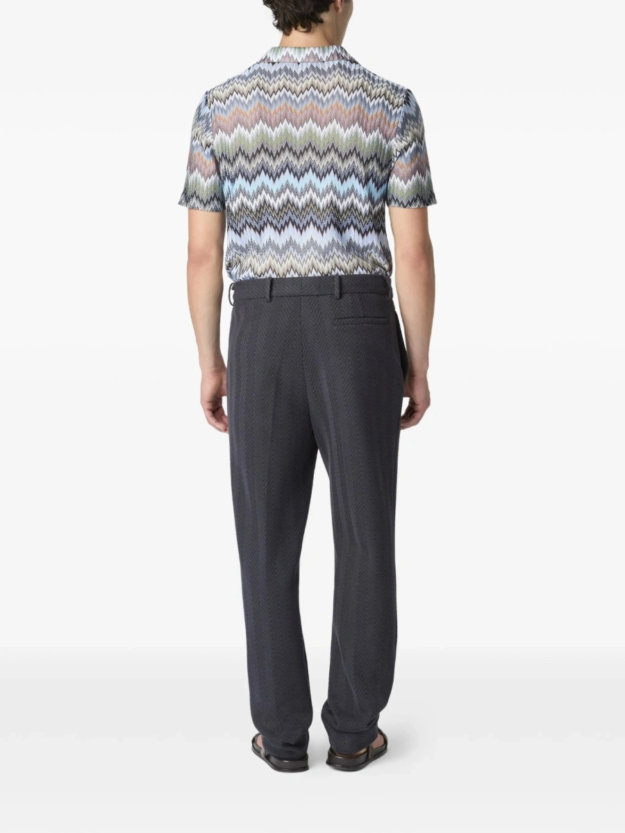 Camasa MISSONI BEACHWEAR Zig-zag albastra - Img 3