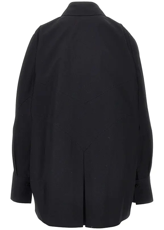 Camasa Oversized shirt with moulded hem - Img 3