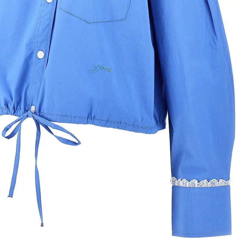 Camasa Poplin shirt with logo embroidery - Img 2