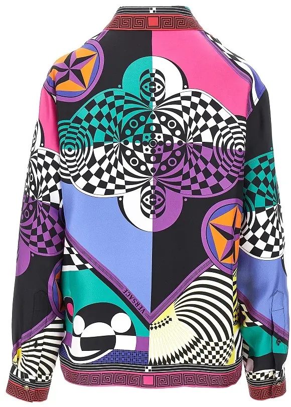 Camasa Printed silk twill shirt - Img 3