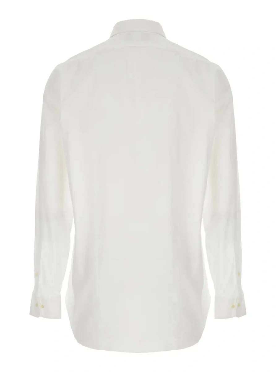 Camasa Ralph Lauren alba din bumbac 'Custom Fit' - Img 2