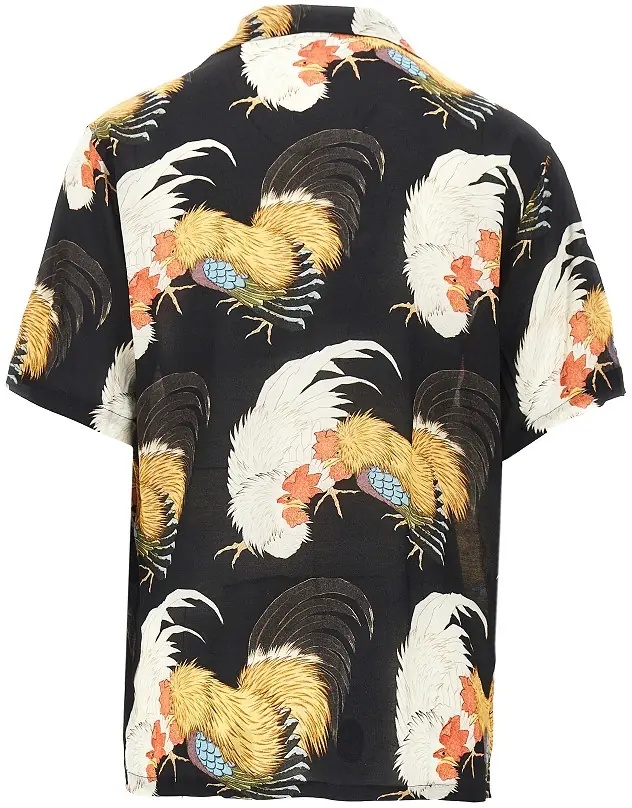 Camasa 'Roosters' silk shirt - Img 3