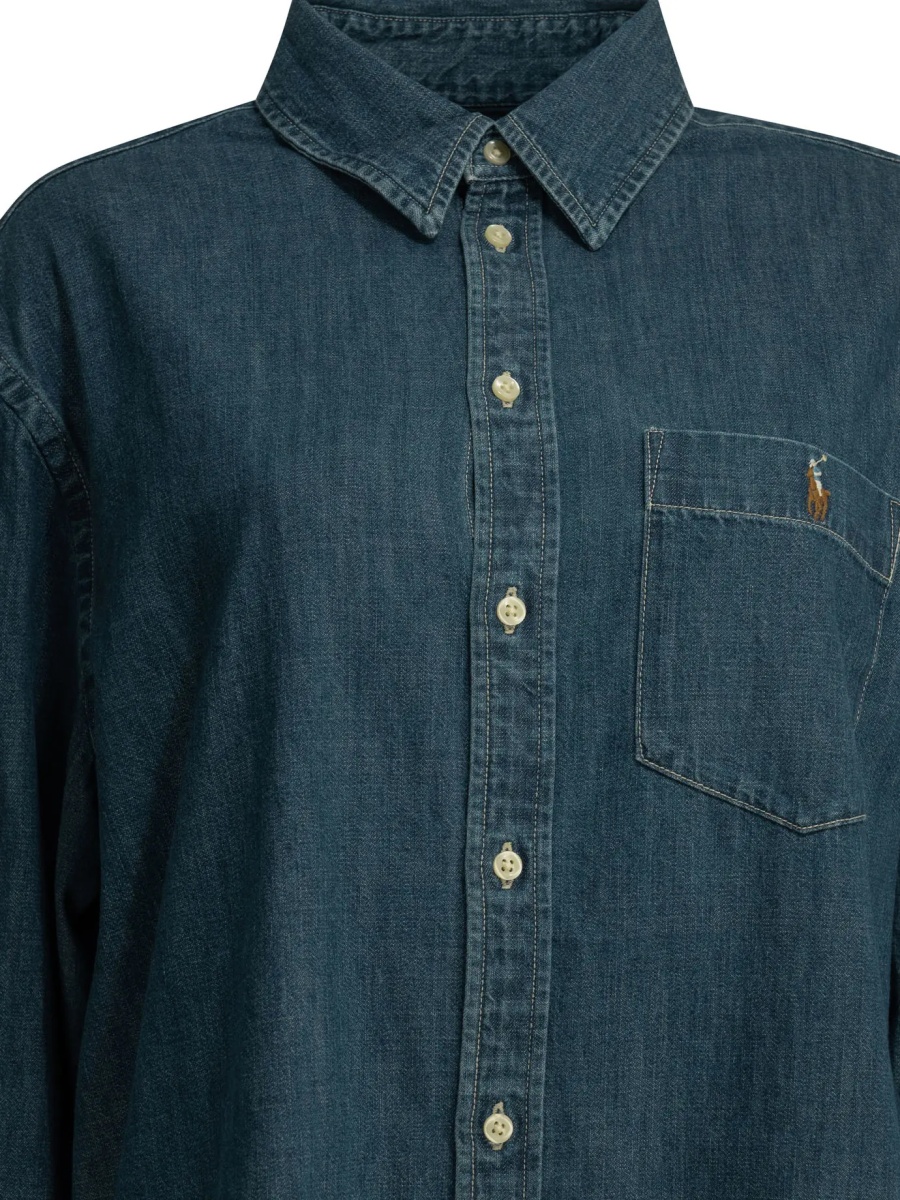 Camasi Big-fit casual shirt with logo - Img 3