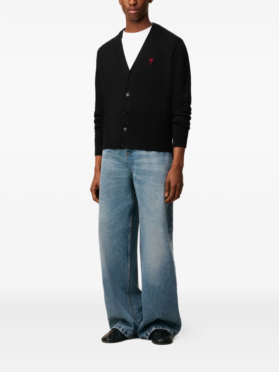 Cardigan AMI Paris ami de coeur negru - Img 2