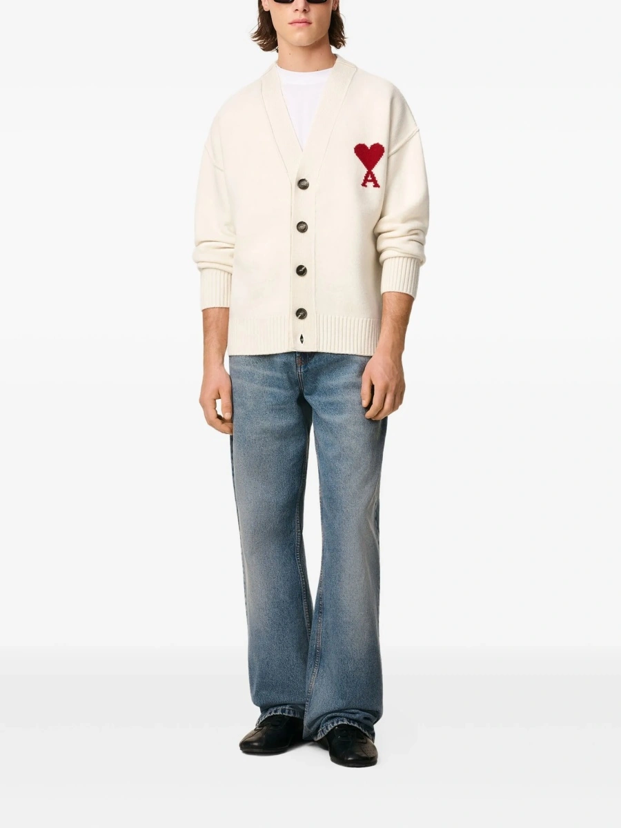 Cardigan AMI Paris ami de coeur neutru - Img 2
