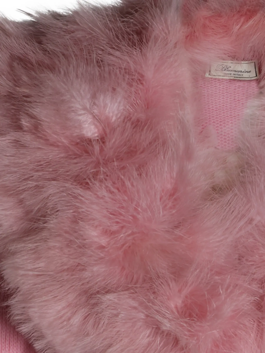 Cardigan Blumarine roz din lana - Img 6