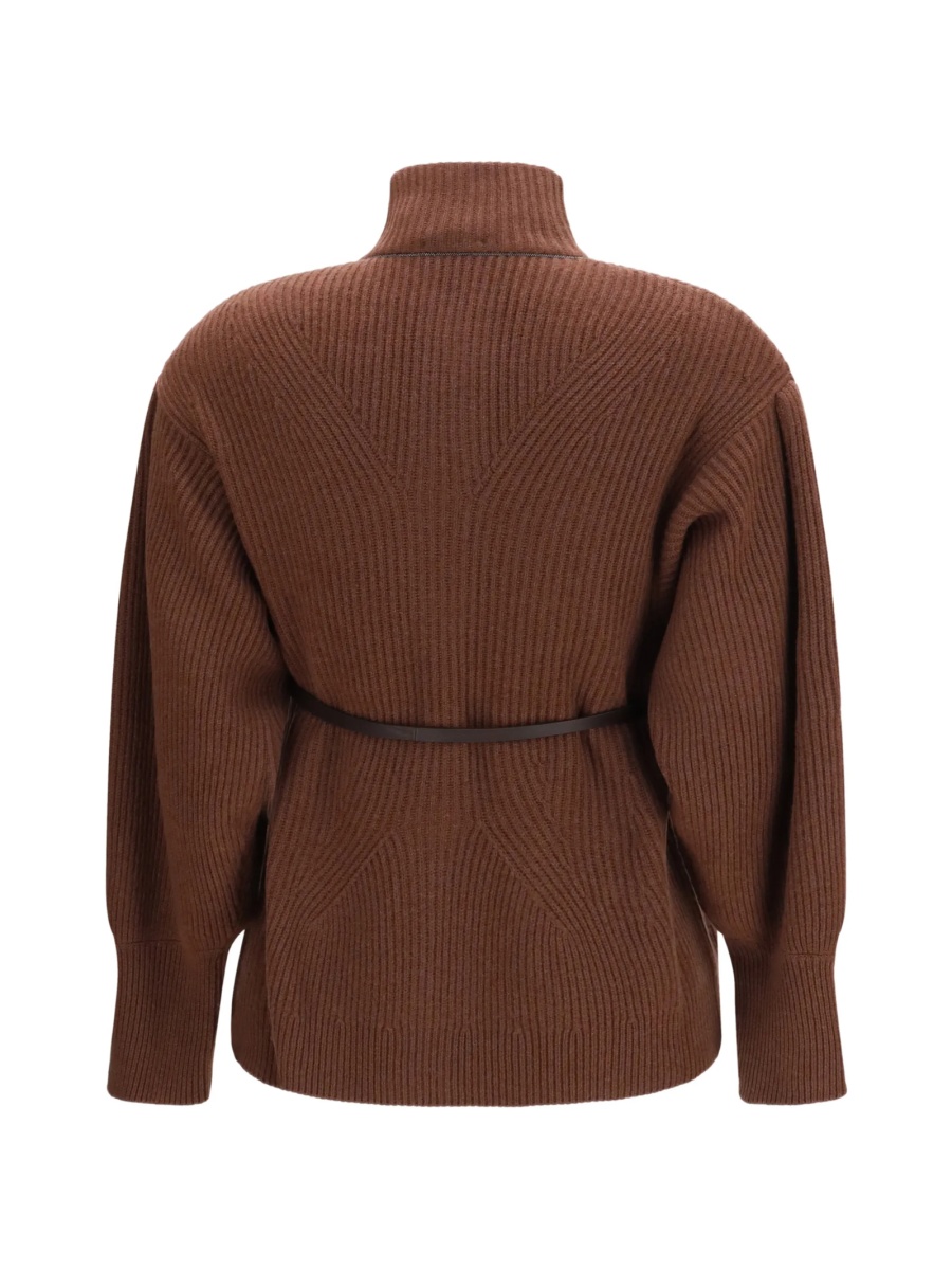 Cardigan Brunello Cucinelli maro - Img 2