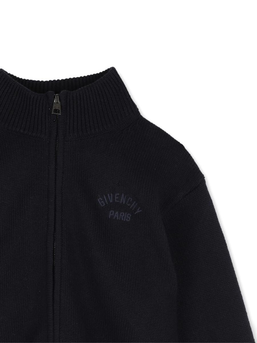 Cardigan Givenchy albastru din casmir si bumbac - Img 3