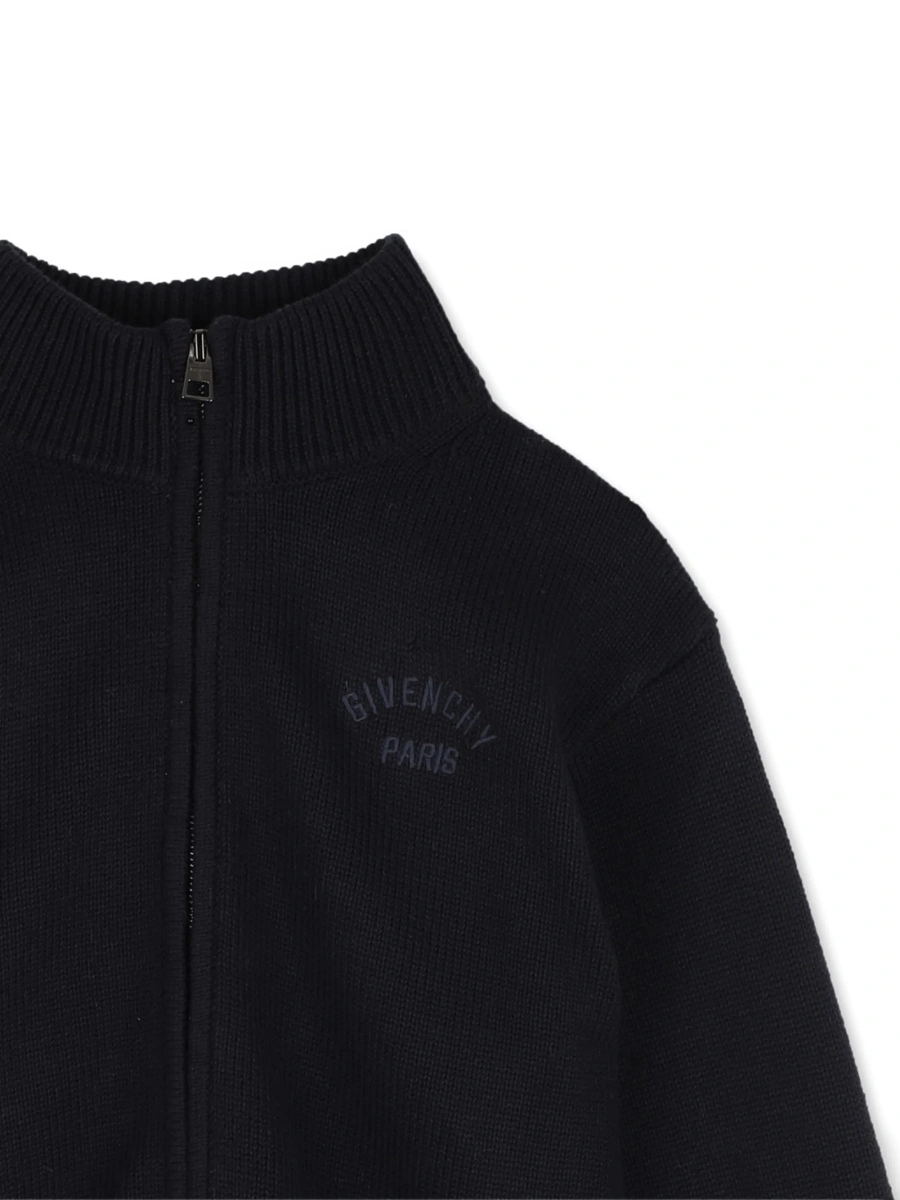 Cardigan Givenchy albastru din casmir si bumbac - Img 3