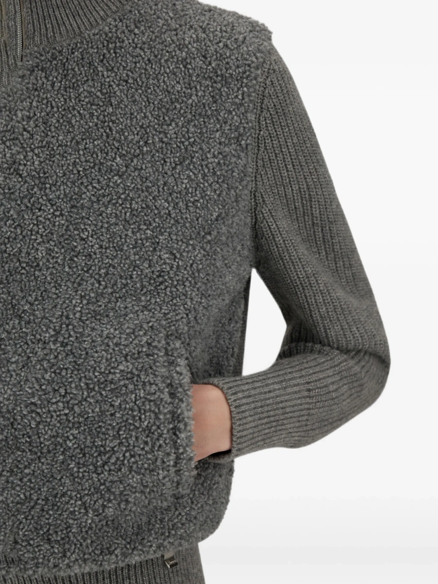 Cardigan Herno gri din polyester - Img 4