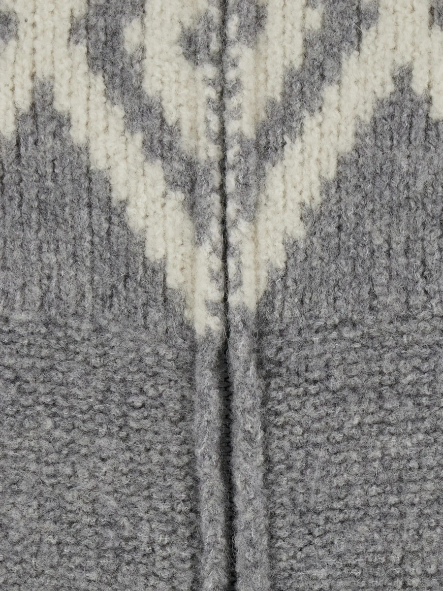 Cardigan Kangra multicolor din lana si casmir - Img 5