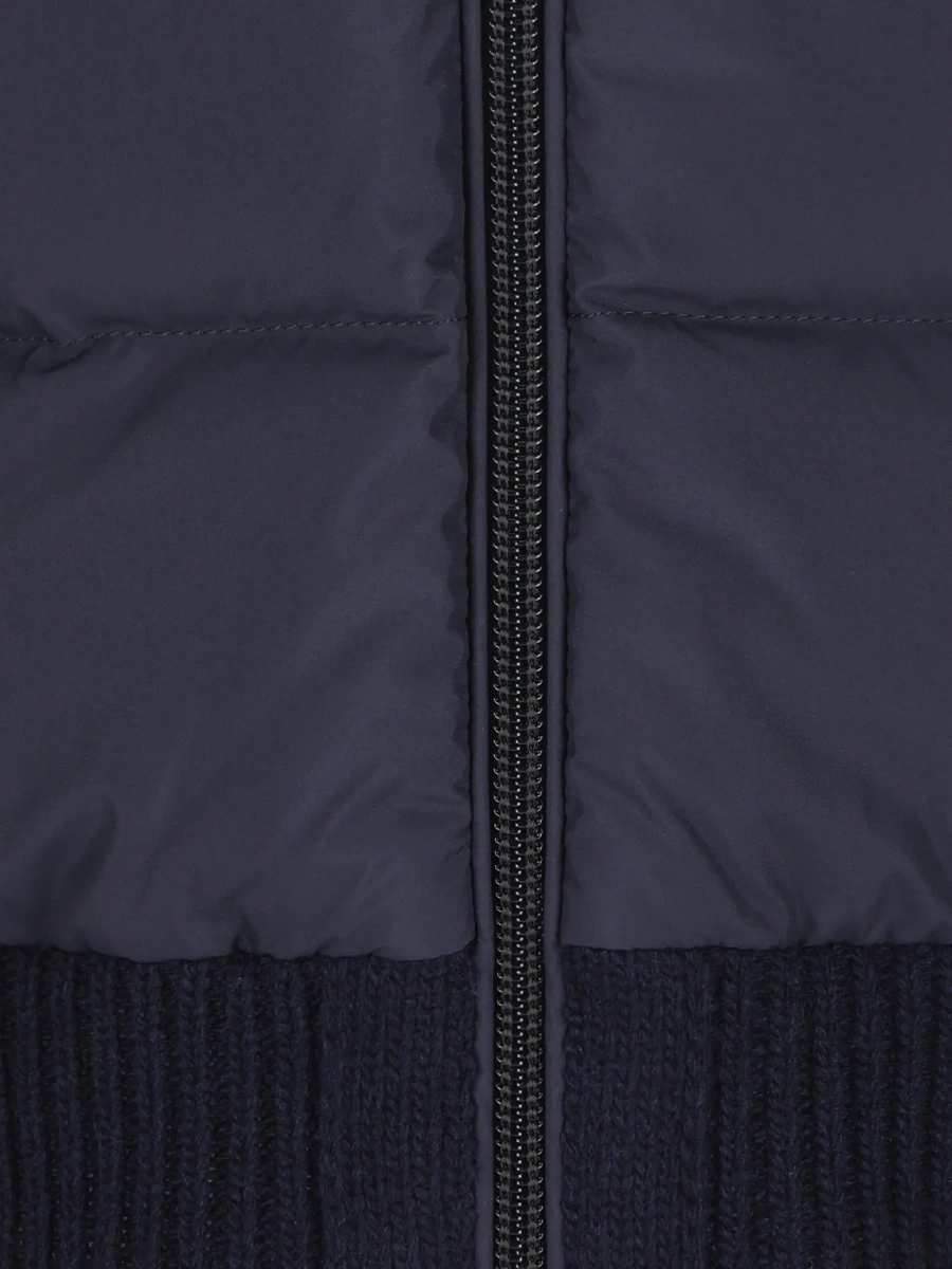 Cardigan Moncler albastru din bumbac - Img 6