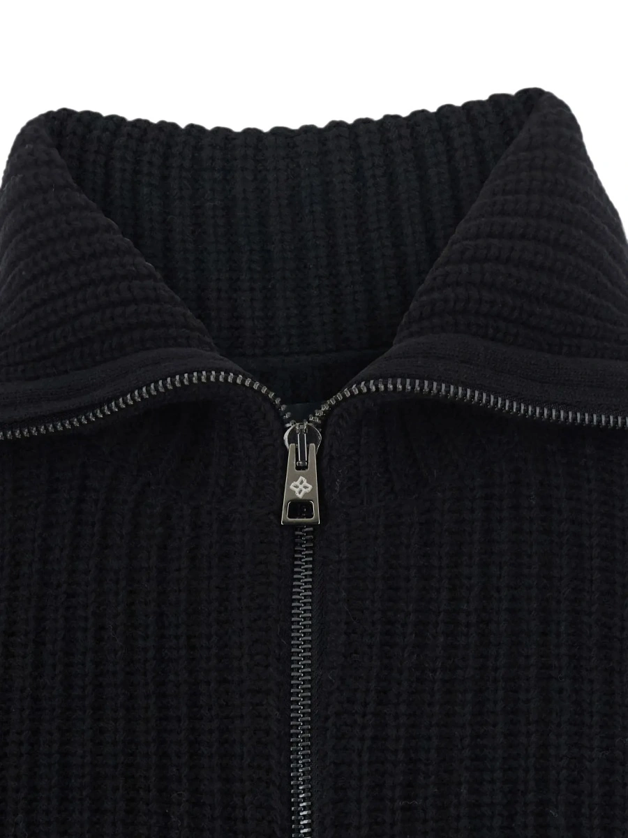 Cardigan Tagliatore negru din lana - Img 5