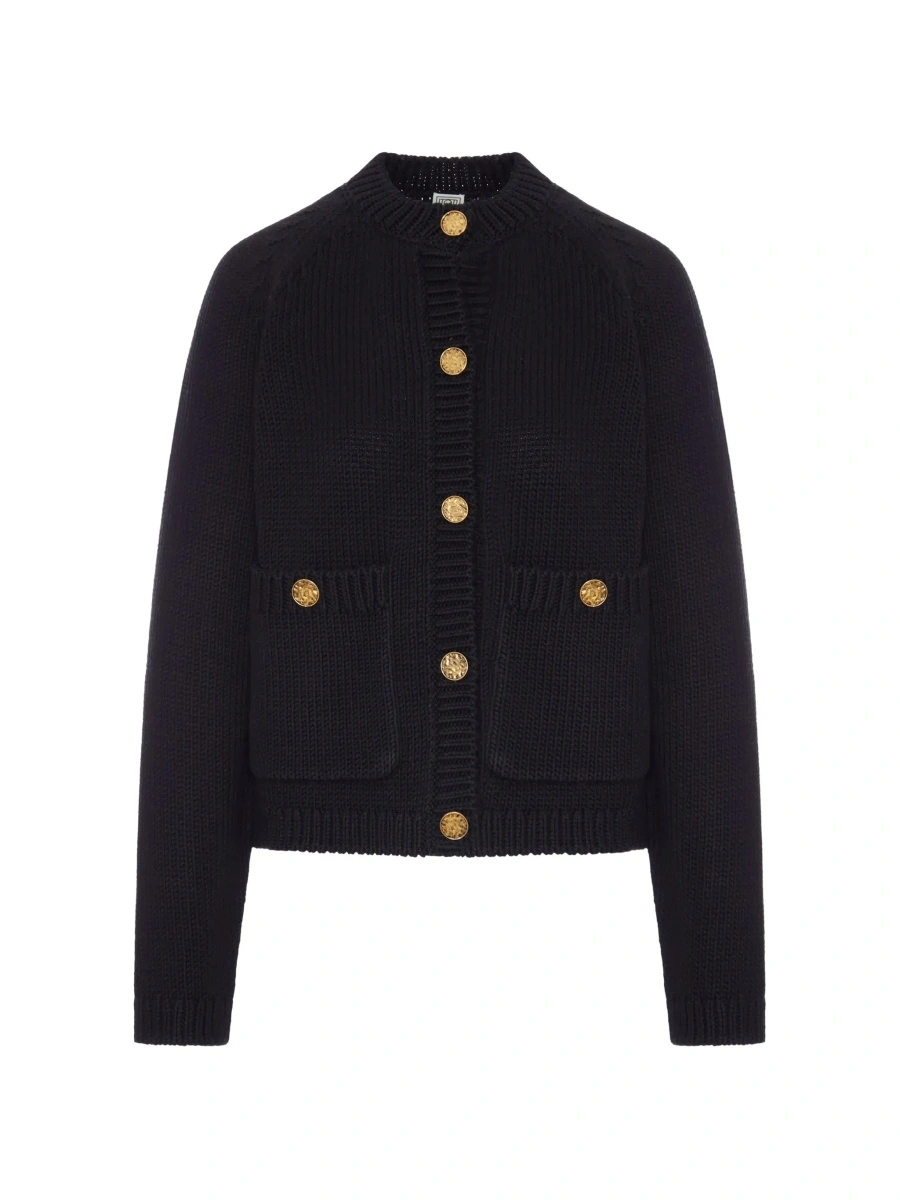 Cardigan TOTEME negru din bumbac - Img 5