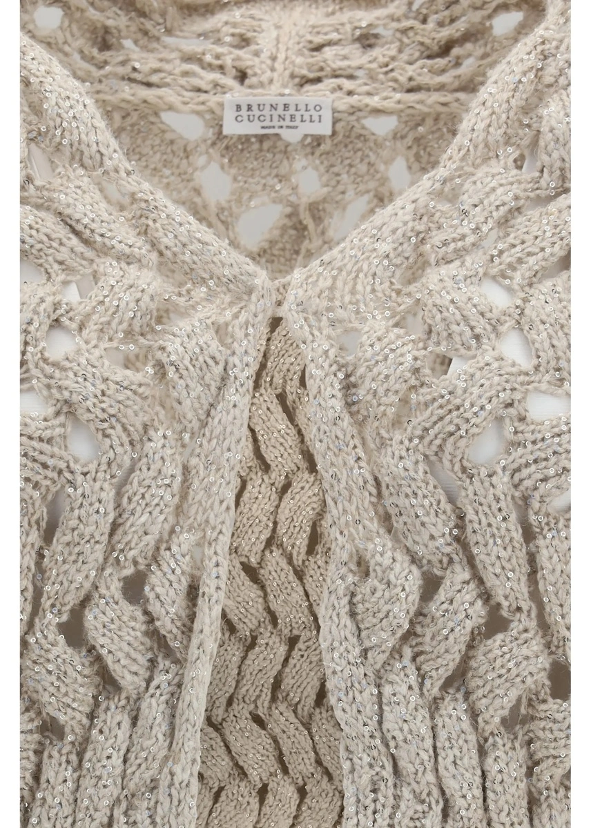 Cardigane Openwork sequin Cardigan - Img 3