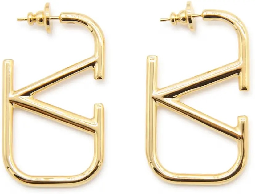Cercei Vlogo Signature Metal Earrings - Img 2