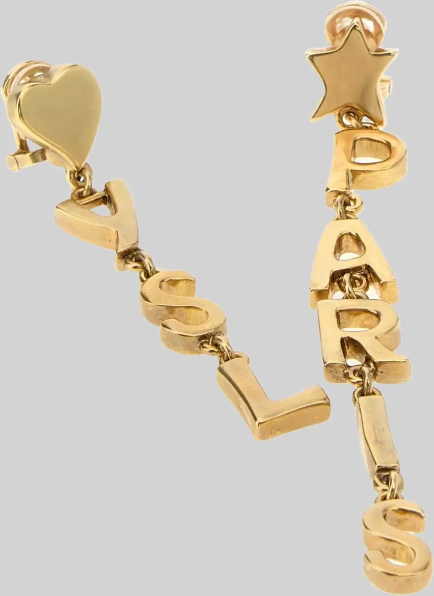 Cercei Ysl Paris Drop Earrings In Metal - Img 2