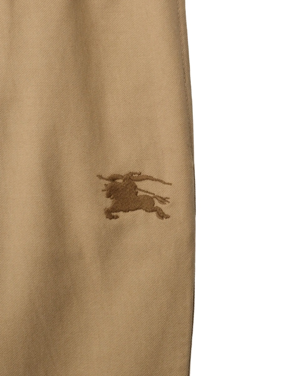 Chinos Burberry neutri din bumbac si lyocell - Img 3