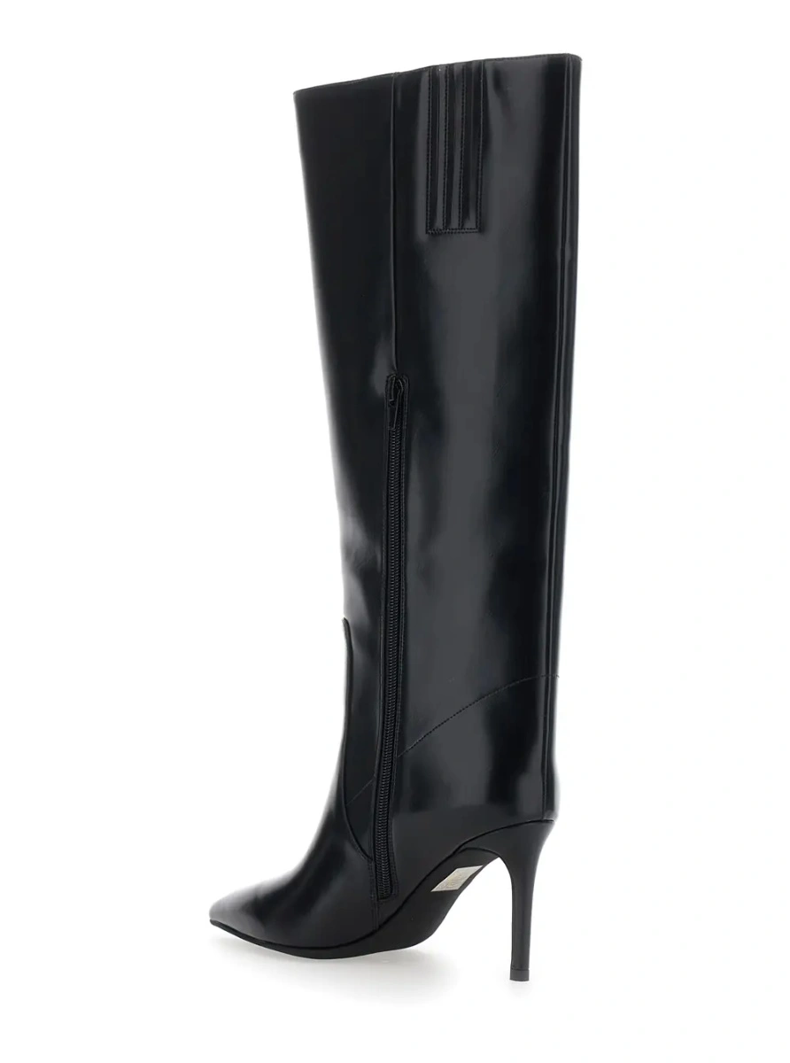 Cizme Jeffrey Campbell negre din piele 'ARSEN' - Img 3