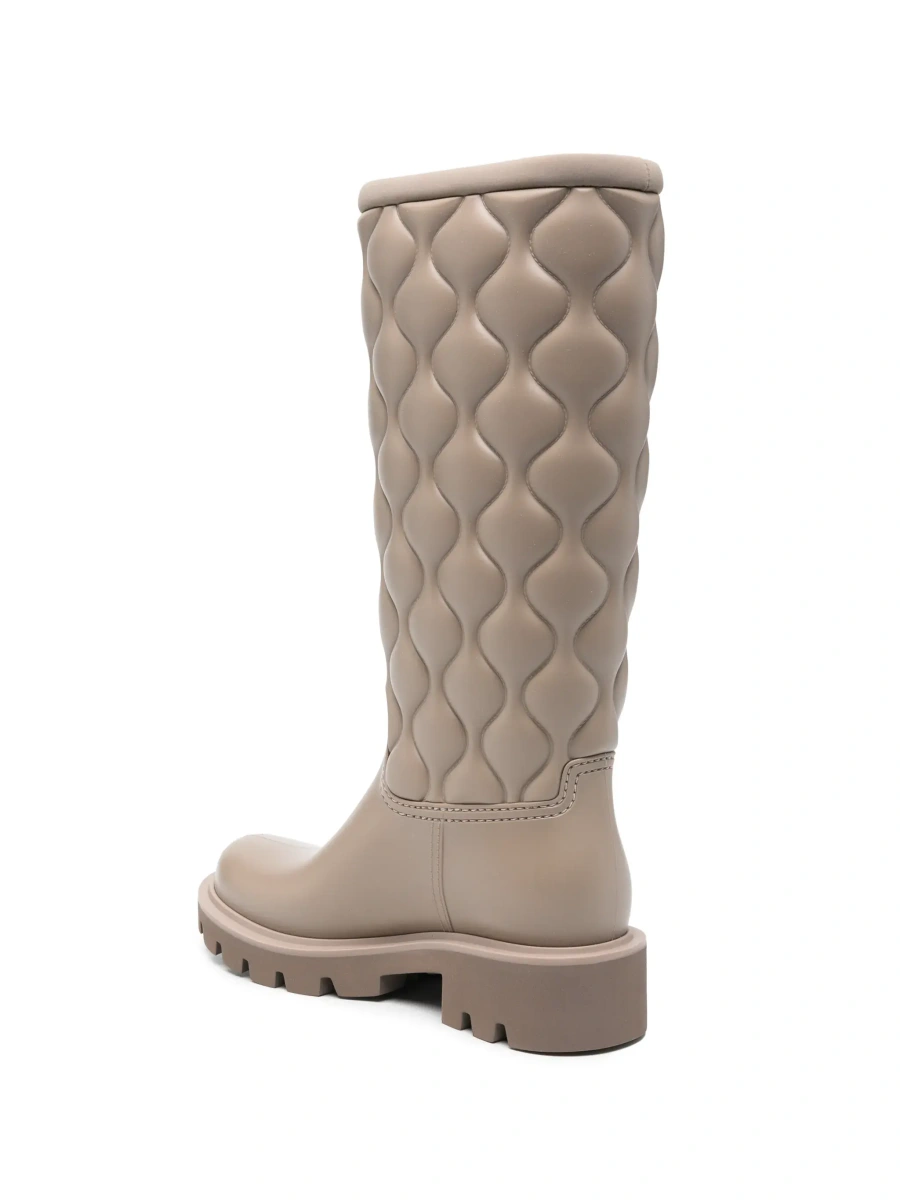 Cizme Moncler bej din plastic - Img 6