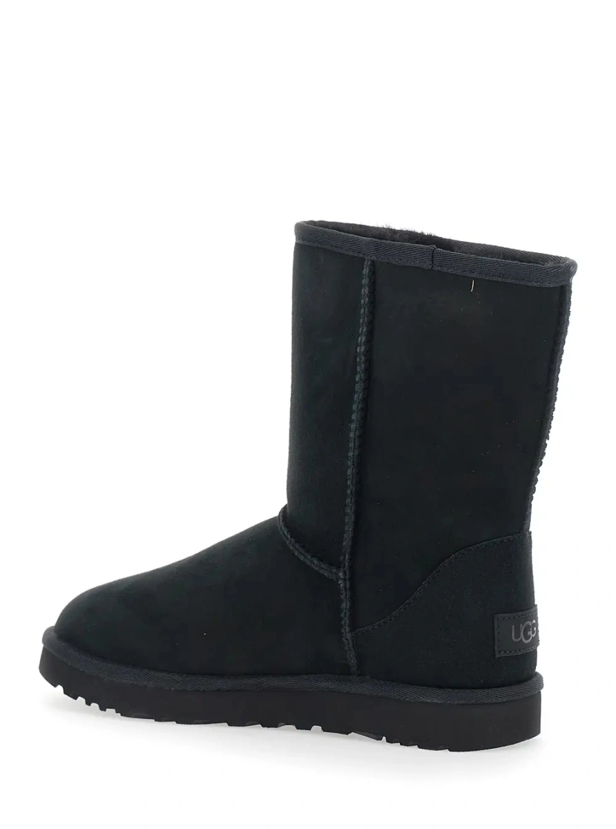 Cizme UGG 'Classic Short' negre din piele intoarsa - Img 3