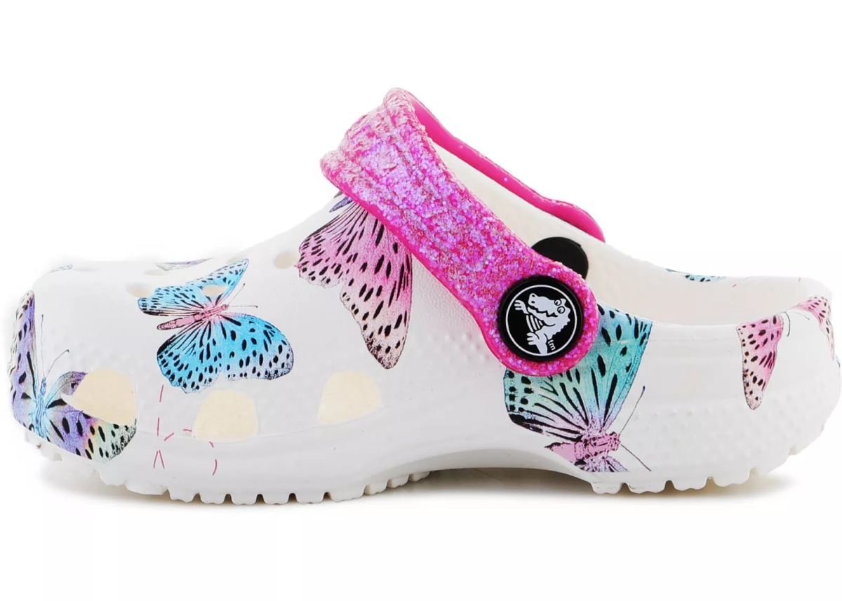 Classic Butterfly Clog T White / Multi 208300 - 94S - Img 4
