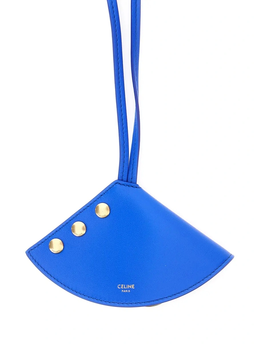 Colier Céline albastru din piele - Img 2